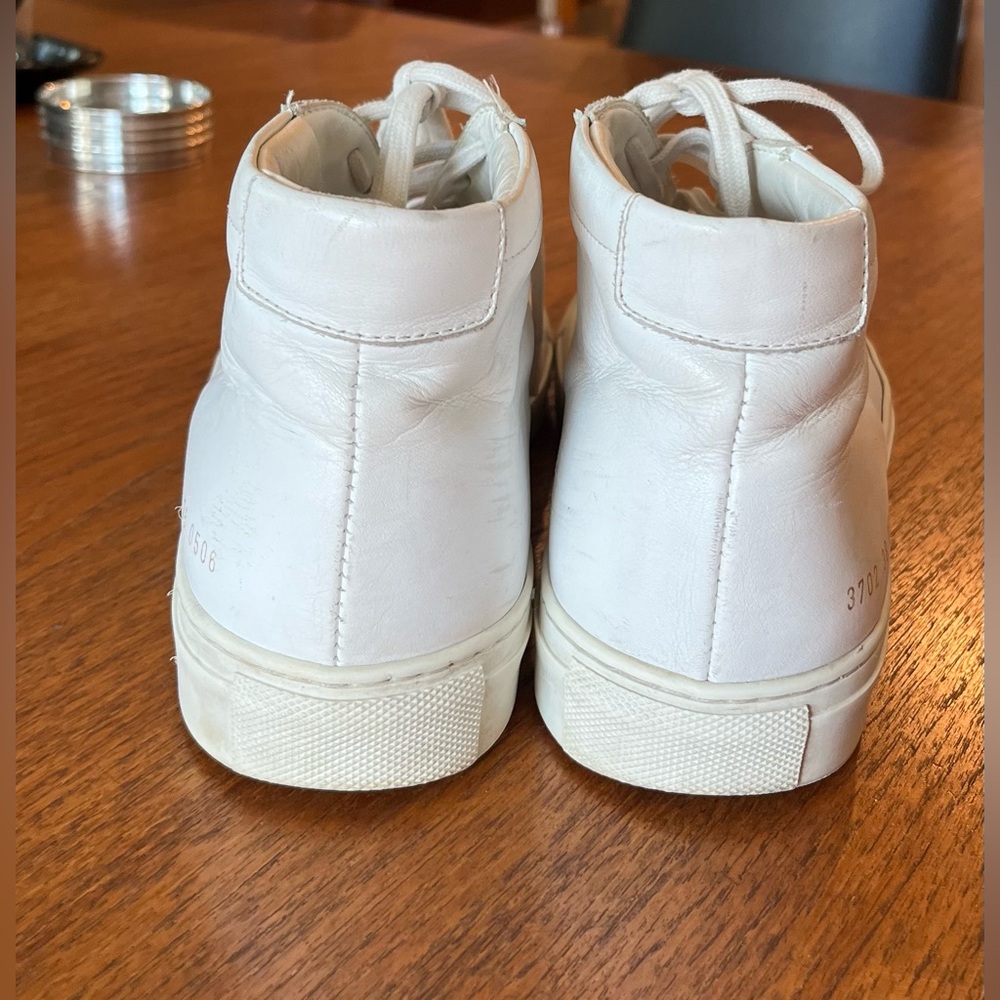 COMMON PROJECTS
Original Achilles Mid Sneakers in White. Size 38 Women’s. - Picture 3 of 9
